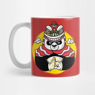 Lion Dance Panda Mug